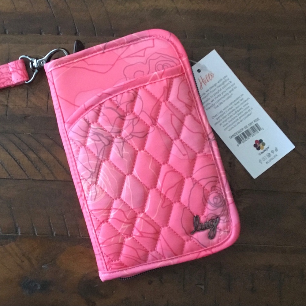 lug Limited Print Serenity Rose Tandem Wallet